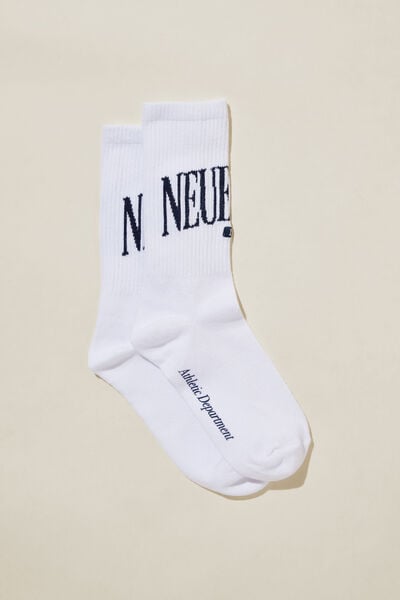 Club House Crew Sock, NEUE MUSE 1991/WHITE