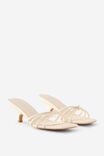 Penny Strappy Kitten Heel, IVORY PU - example image 4