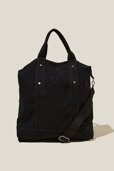 Bailey Utility Tote Bag, WASHED BLACK