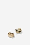 Mid Charm Earring, LCN SAN GOLD PLATED HELLO KITTY FACE - alternate image 1