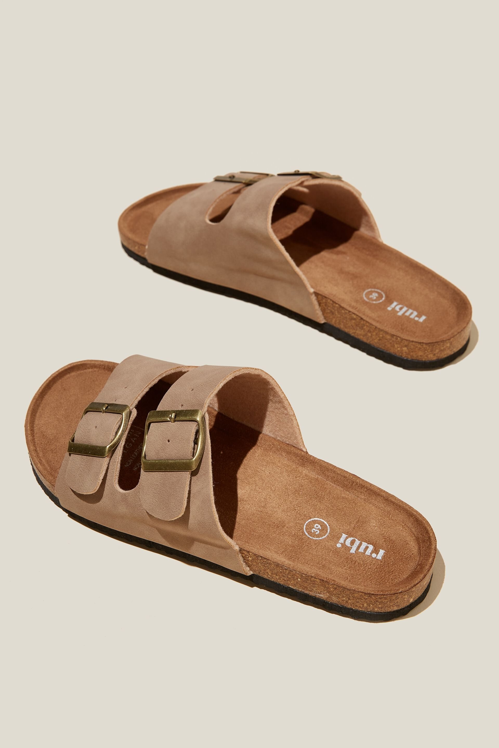 Women's Sustainable Camden Double Buckle Slide with Cloud Cushion® Com –  Acorn.com USA