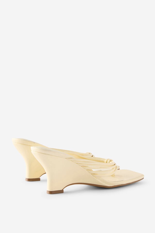 Romy Wedge, PALE YELLOW PU