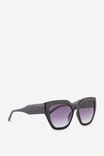 Liana Oversized Sunglasses, BLACK/PURPLE SMOKE - alternate image 3