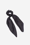 Scarf Bow Scrunchie, BLACK - alternate image 1