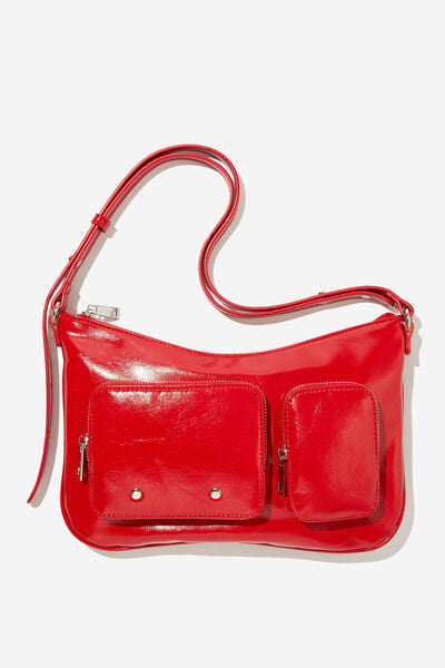 Aries Collection Bag, POCKETS/RED PU