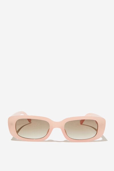 Abby Rectangle Sunglasses, DAHLIA PINK