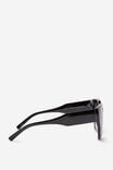 Liana Oversized Sunglasses, BLACK/PURPLE SMOKE - alternate image 4