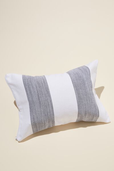Travesseiro - Cotton Beach Pillow, NAVY WHITE BOLD STRIPE