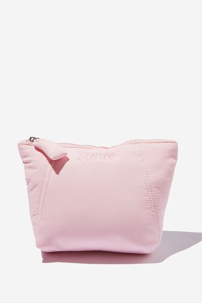 Personalised Soft Volume Cosmetic Case, RETRO PINK