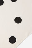 Knot Your Everyday Square Scarf, BLACK SAMI POLKA DOT/ECRU - example image 3