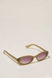 Ophelia Oval Sunglasses, CAMEO GREEN - alternate image 2