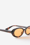 Ophelia Oval Sunglasses, DEEP TORT/YELLOW - example image 2
