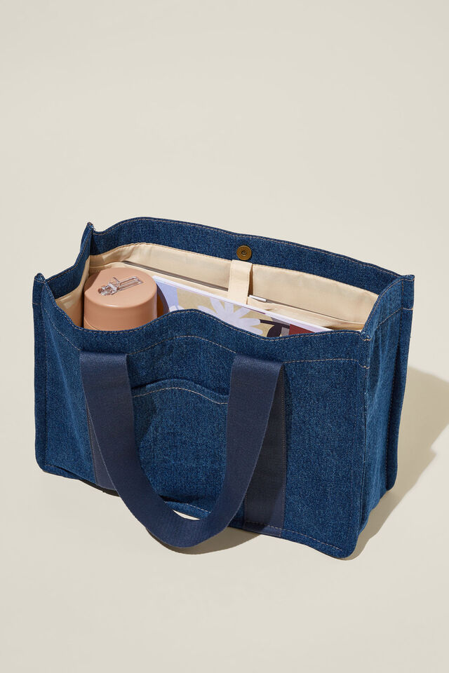 The Stand By Tote, DENIM/NAVY