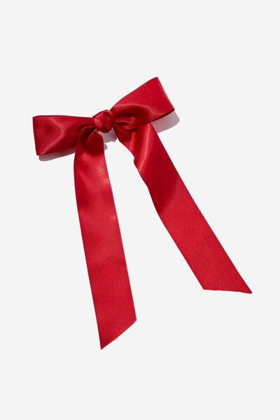 Emily Hair Bow, RED