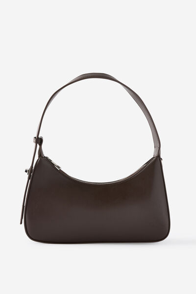 Poppy Underarm Bag, CHOC PU