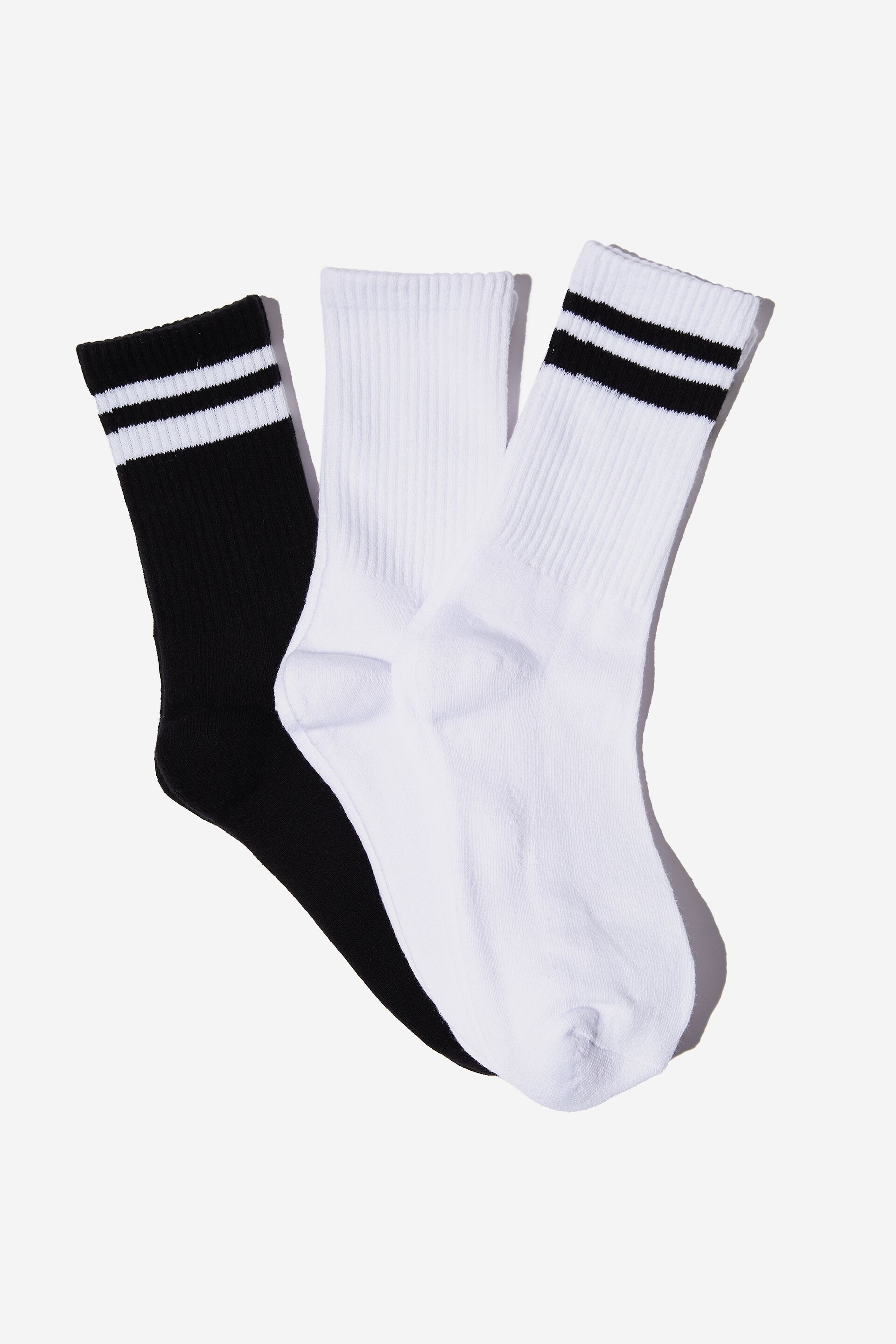 Women Socks | 3Pk Club House Crew Sock - SF40713