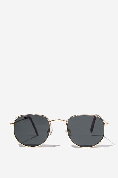 Maria Metal Sunglasses, GOLD/DARK GREEN