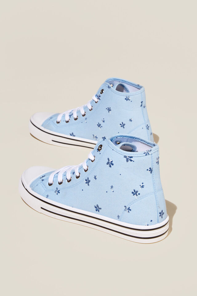 Harlow High Top, BABY BLUE DITSY