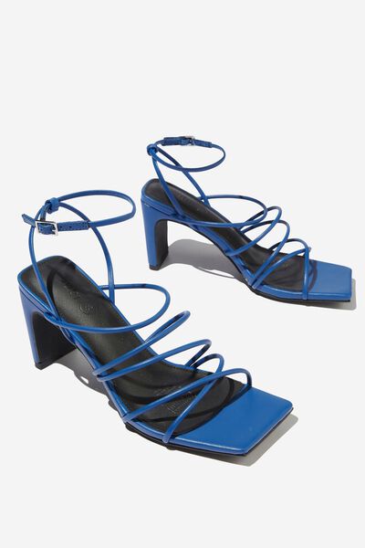 Lucy Tubular Strappy Heel, COBALT BLUE