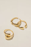 Multipack Rings, GOLD PLATED BUBBLE - alternate image 1