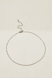 Waterproof Fine Chain Necklace, STAINLESS STEEL TWIST CHAIN - alternate image 1