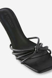 Penny Strappy Kitten Heel, BLACK PU - example image 2