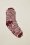 The Holiday Lounging Sock, BERRY TWIST - alternate image 1