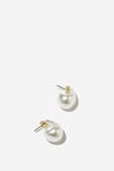 Small Charm Earring, UP PEARLESCENT TEARDROP - alternate image 1