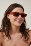 Abby Rectangle Sunglasses, AMBER - alternate image 2