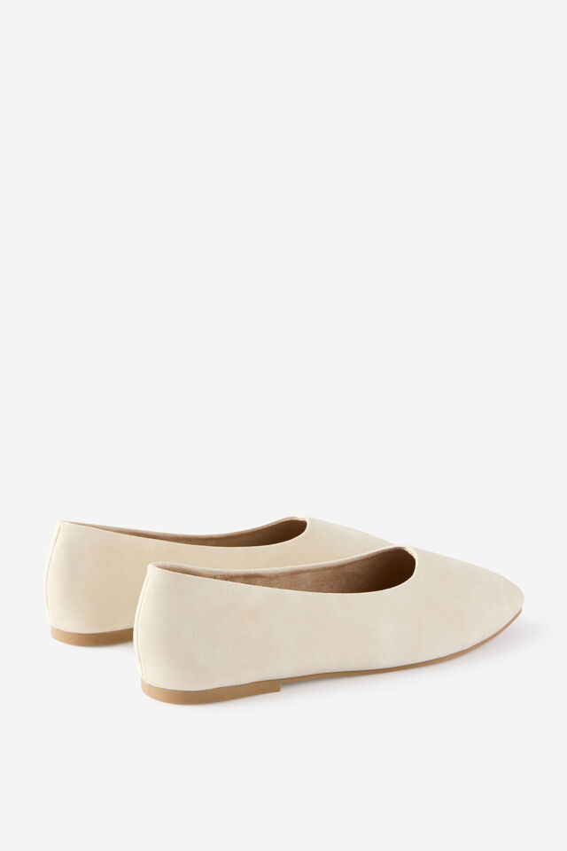 Sienna High Vamp Ballet, STONE FAUX SUEDE