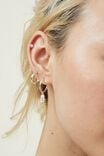Brinco - 3Pk Small Earring, STERLING SILVER PLATED DIAMANTE - vista alternativa 1