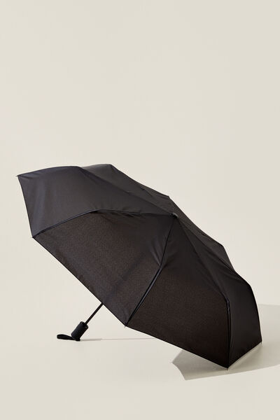 Rainy Day Compact Umbrella, BLACK
