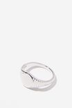 Premium Single Ring Silver Plated, STERLING SILVER PLATED CLASSIC SIGNET