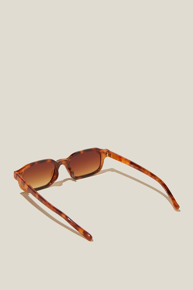 Ollie Square Sunglasses, AMBER TORT