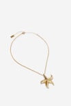 Pendant Necklace, UP STARFISH GOLD - alternate image 2