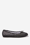 Miley Ballet, BLACK POLKA DOT MESH - alternate image 1