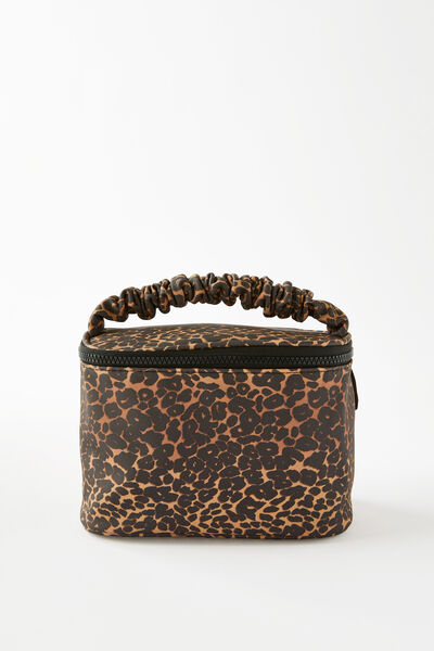 The Holiday Bow Beauty Bag, LEOPARD