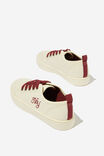 Saylor Lace Up Plimsoll, ECRU/RED NY EMBROIDERY - alternate image 3