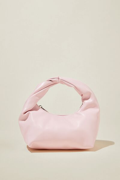 Goldie Mini Handle Bag, TRUE PINK SMOOTH