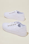 Winslow Canvas Platform Sneaker, WHITE CANVAS - alternate image 3
