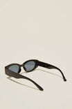 Ruby Round Sunglasses, BLACK - alternate image 3