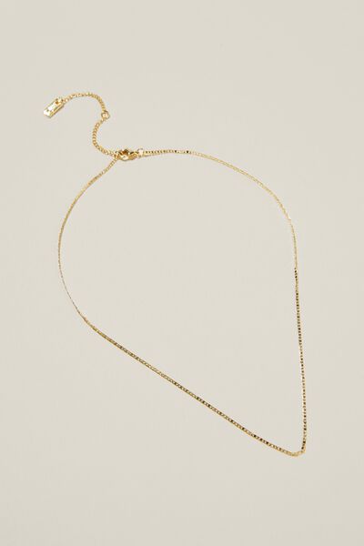 Fine Chain Necklace, GOLD PLATED FINE JUPITER