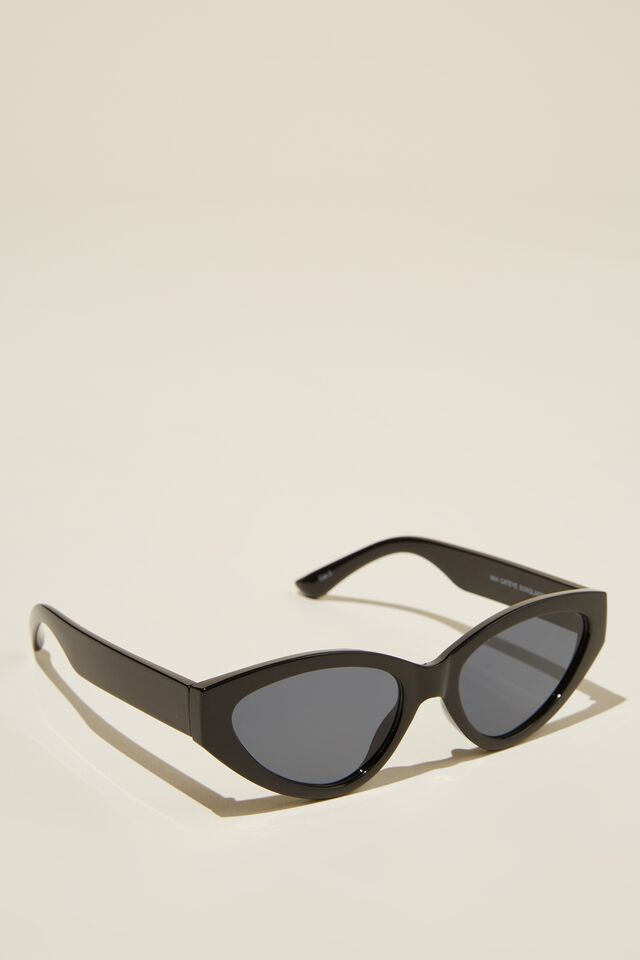 Mia Cateye Sunglasses, BLACK