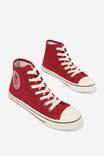 Harlow High Top, DEEP BERRY CREST EMBROIDERY - alternate image 2