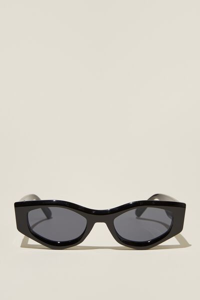 Harley Angular Sunglasses, BLACK