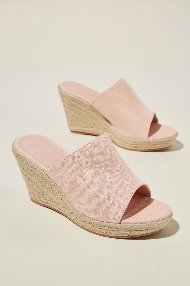 Zoey Espadrille Mule, DUSTY PINK CANVAS