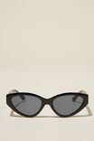 Mia Cateye Sunglasses, BLACK - alternate image 1