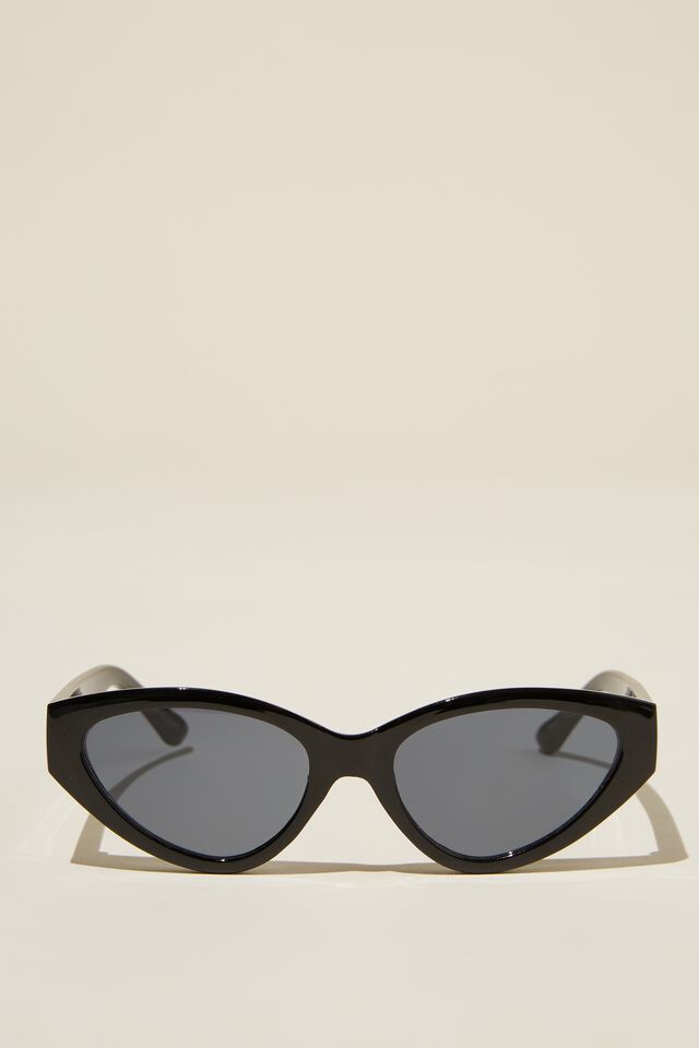 Mia Cateye Sunglasses, BLACK