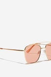 Elle Metal Aviator Sunglasses, GOLD/BURNT ORANGE - alternate image 2