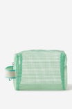 Holiday Mesh Cosmetics Case, MINT - alternate image 1